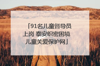 91名儿童督导员上岗 泰安织密困境儿童关爱保护网